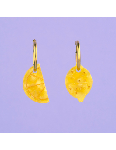 Kolczyki Cytryna