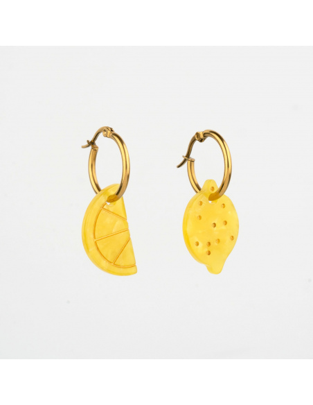 Kolczyki Cytryna