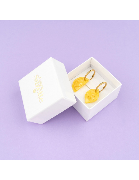 Kolczyki Cytryna