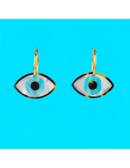 Kolczyki Niebieskie oko
