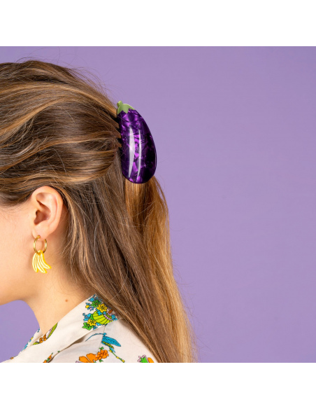 Klamra do włosów Bakłażan