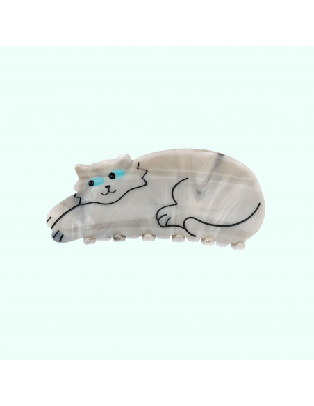 Klamra do włosów Szary kot