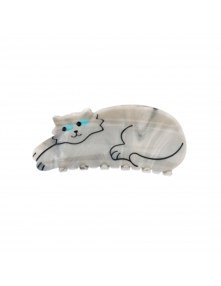 Klamra do włosów Szary kot