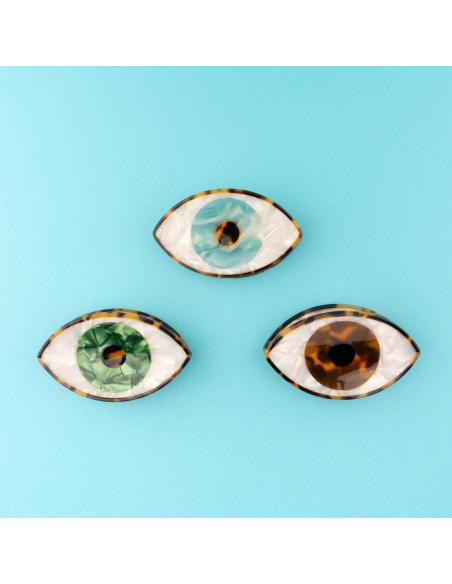 Klamra do włosów Oko zielone