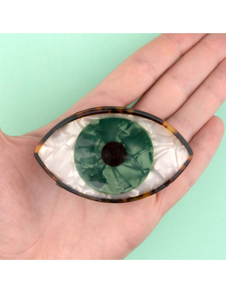 Klamra do włosów Oko zielone