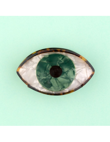 Klamra do włosów Oko zielone