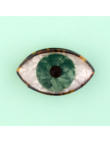 Klamra do włosów Oko zielone