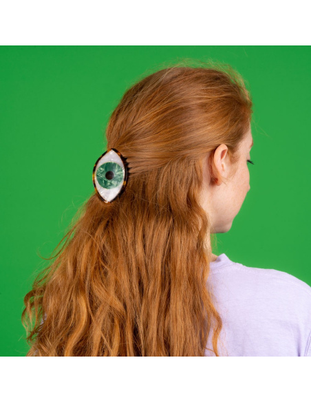 Klamra do włosów Oko zielone