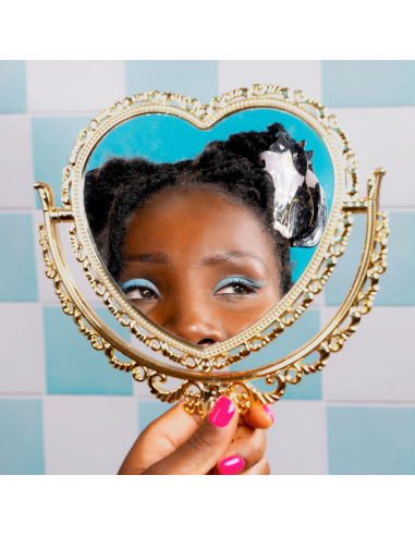 Klamra do włosów Kot czarno - biały