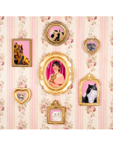 Klamra do włosów Kot perski biały