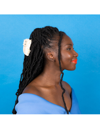 Klamra do włosów Kot perski biały