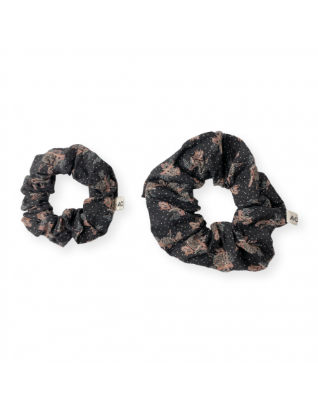 Mała gumka do włosów Manju Ananas Charbon