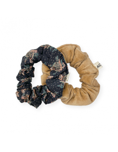 Mała gumka do włosów Manju Ananas Charbon