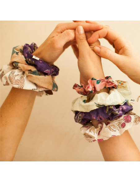 Mała gumka do włosów Manju Bengale Cappuccino