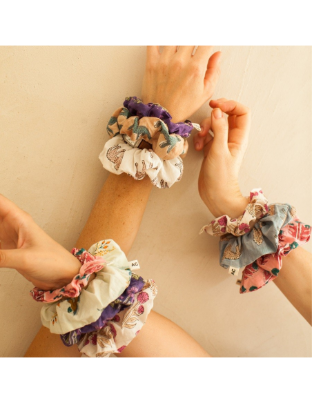 Mała gumka do włosów Manju Bengale Céladon