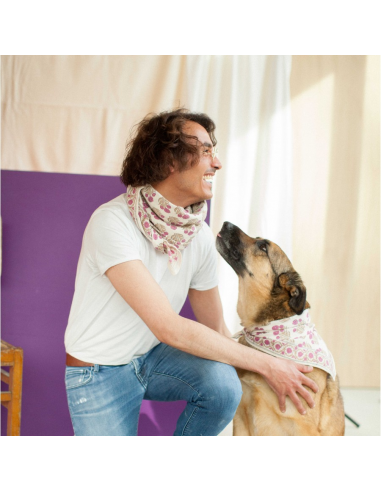 Duża apaszka Latika "Bouton d' or" Coquillage