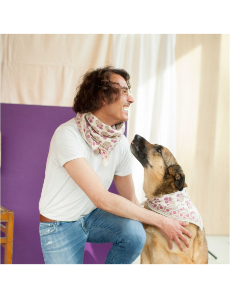 Duża apaszka Latika "Bouton d' or" Coquillage