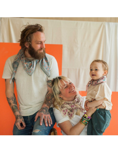 Duża apaszka Latika "Bouton d' or" Coquillage