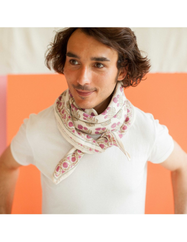 Duża apaszka Latika "Bouton d' or" Coquillage