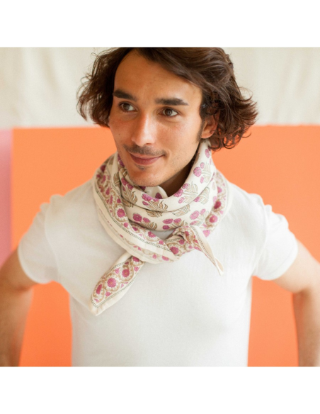 Duża apaszka Latika "Bouton d' or" Coquillage