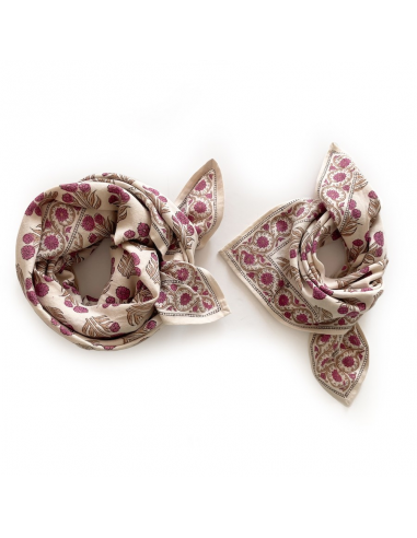 Duża apaszka Latika "Bouton d' or" Coquillage