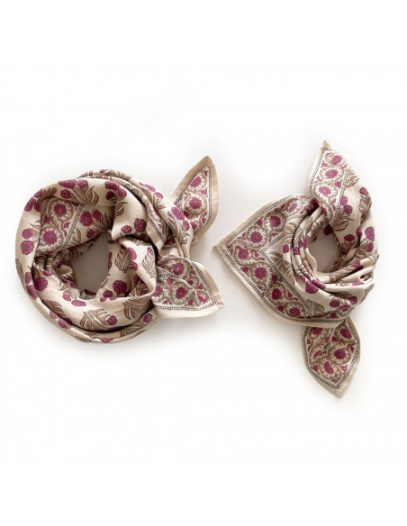 Duża apaszka Latika "Bouton d' or" Coquillage