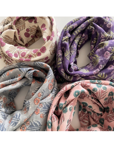 Duża apaszka Latika "Bouton d' or" Coquillage