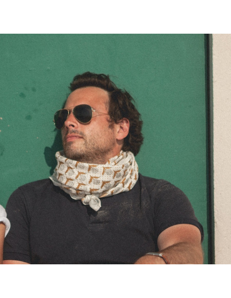 Duża apaszka Latika "Lotus" Désert