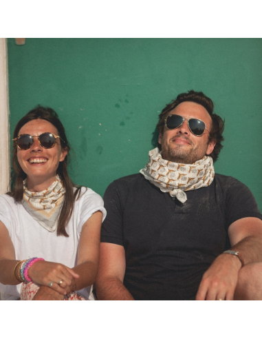 Duża apaszka Latika "Lotus" Désert