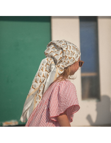 Duża apaszka Latika "Lotus" Désert