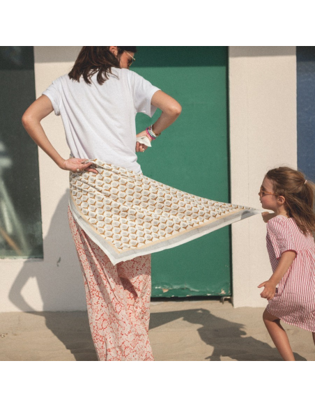 Duża apaszka Latika "Lotus" Désert