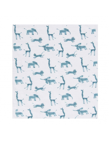 Zestaw trzech muślinowych pieluszek Sous Mon Baobab