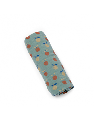 Zestaw trzech muślinowych pieluszek Pomme des Bois