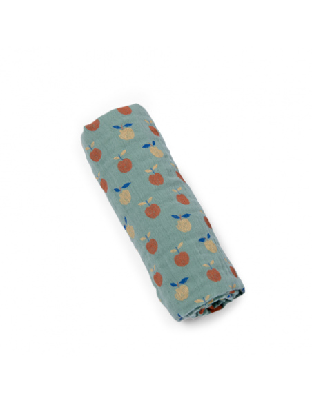 Zestaw trzech muślinowych pieluszek Pomme des Bois