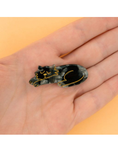 Spinka do włosów Czarny kot